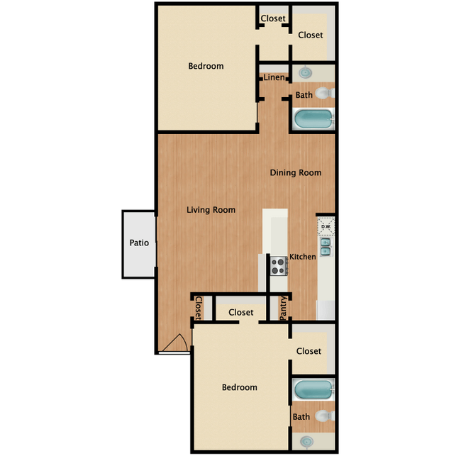 2 X 2 2406 floor plan